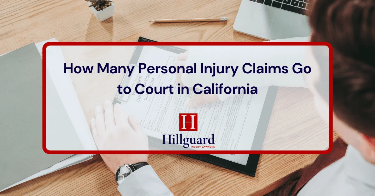 How Many Personal Injury Claims Go to Court in California