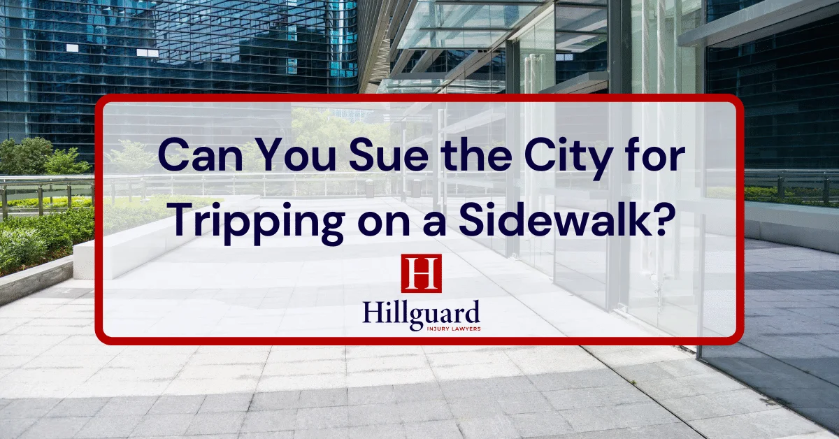 Can You Sue the City for Tripping on a Sidewalk?