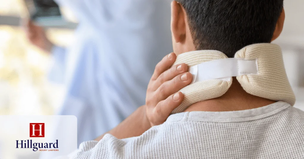 Neck injury after an accident affecting the average personal injury settlement in California