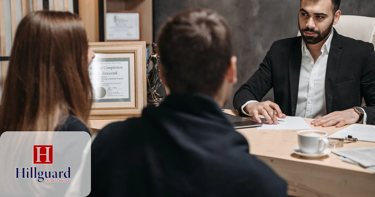 California dog bite lawyer consulting with injury clients about their compensation claim
