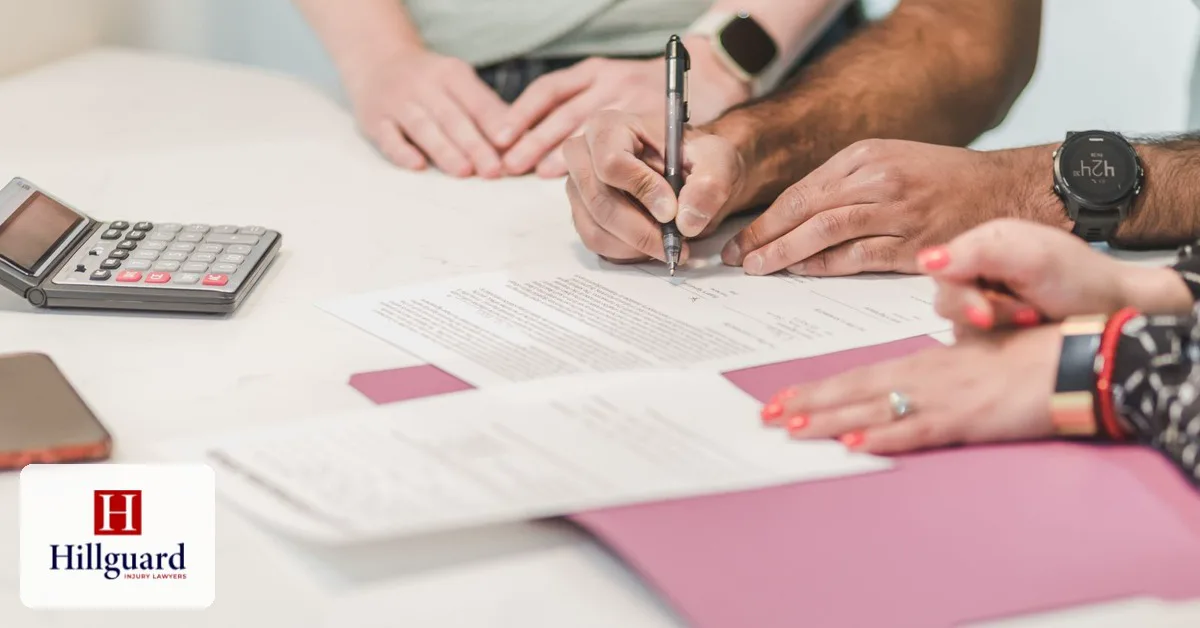 Signing a car accident settlement agreement