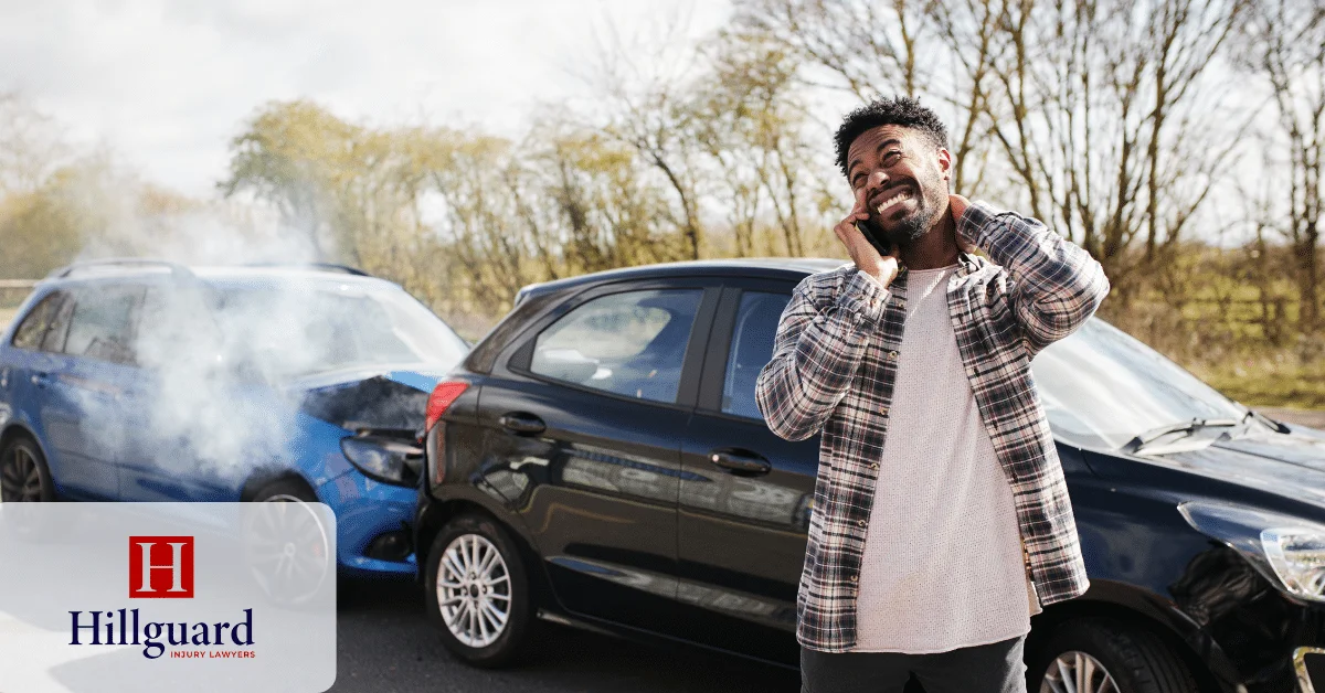 Car accident phone call private property