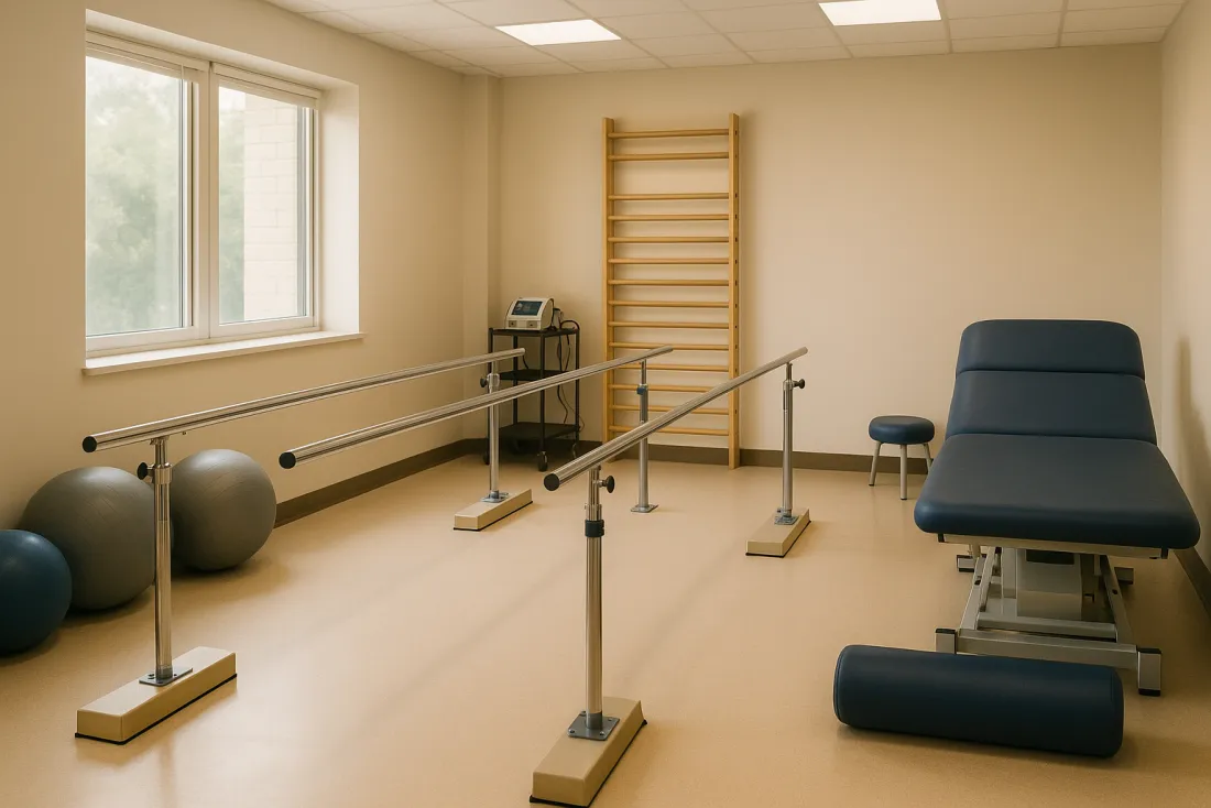 Rehabilitation therapy room for long-term brain injury care
