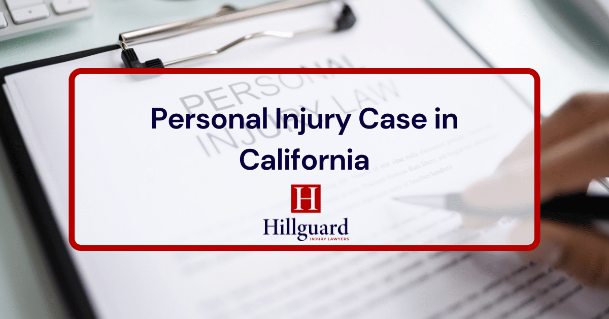 Document outlining a personal injury case in California being reviewed during a legal claim process