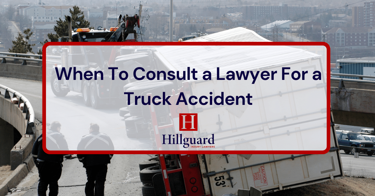 when to consult a lawyer for a truck accident